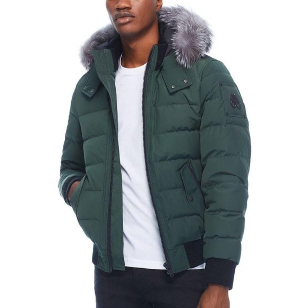 💎 Moose Knuckles Scotchtown Fur Trimmed Bomber Jacket